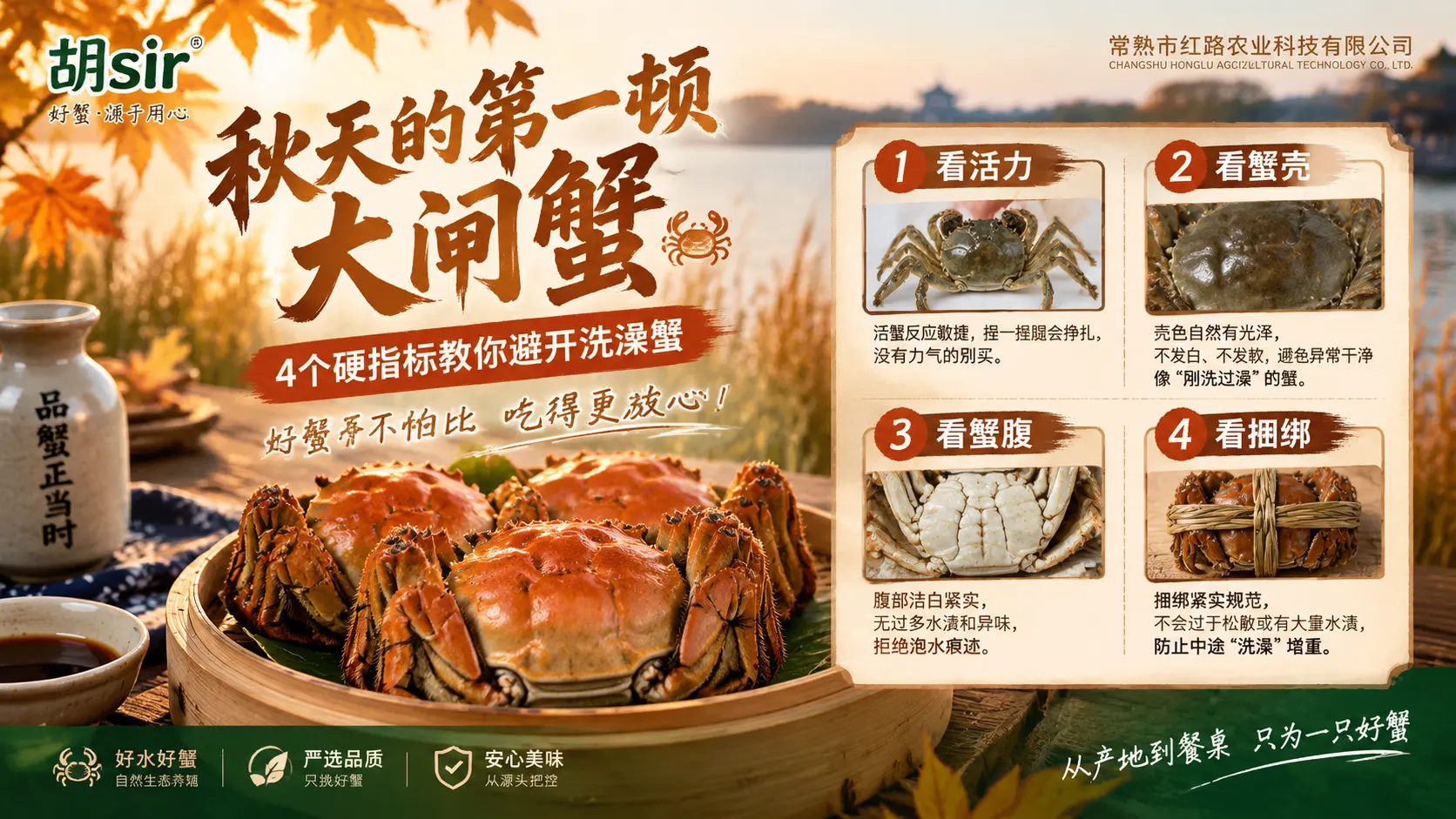 秋天的第一顿大闸蟹，4个硬指标教你避开洗澡蟹